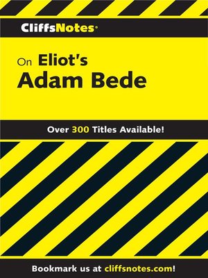 cover image of CliffsNotes on Eliot's Adam Bede